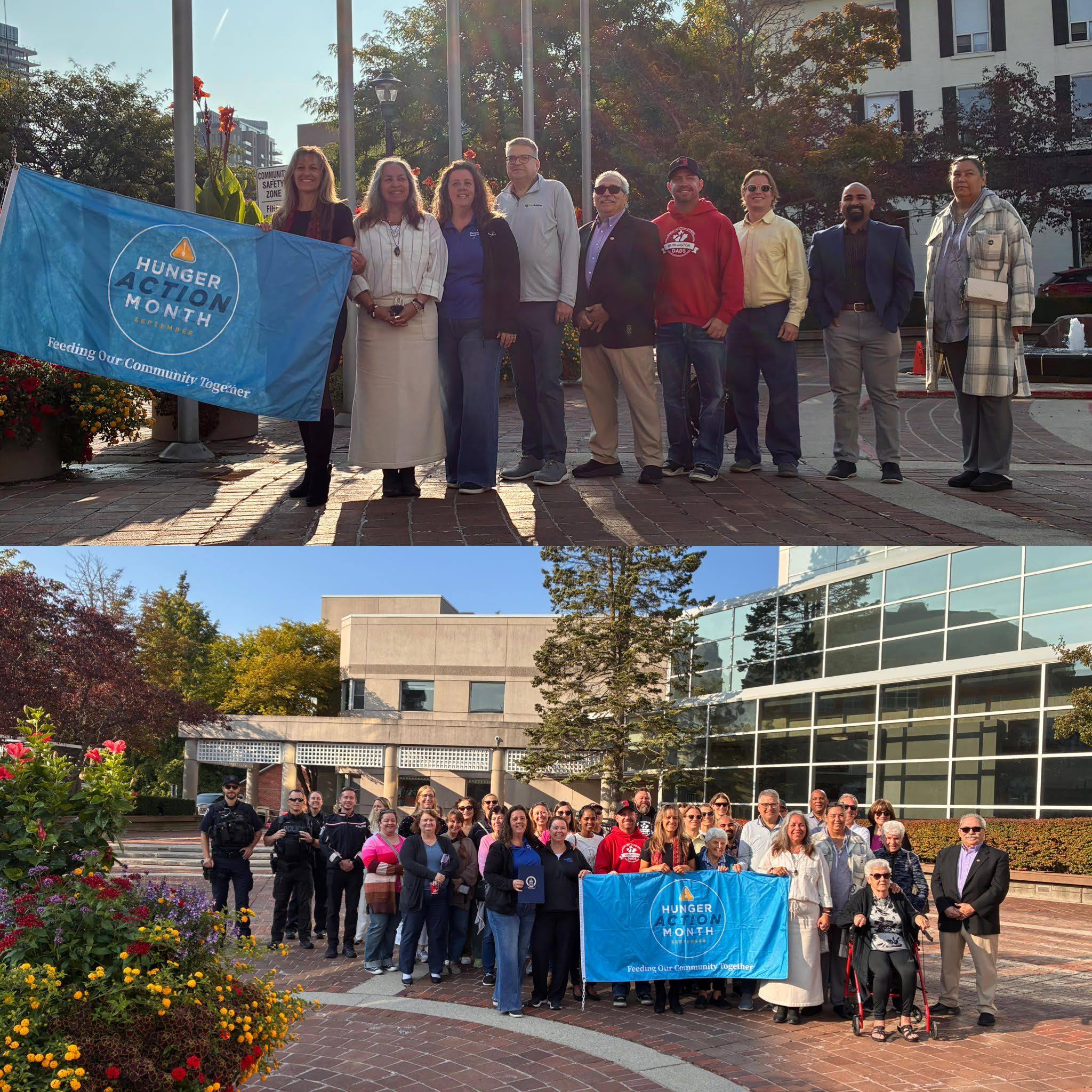 Hunger Action Month-Flag Raising Ceremony