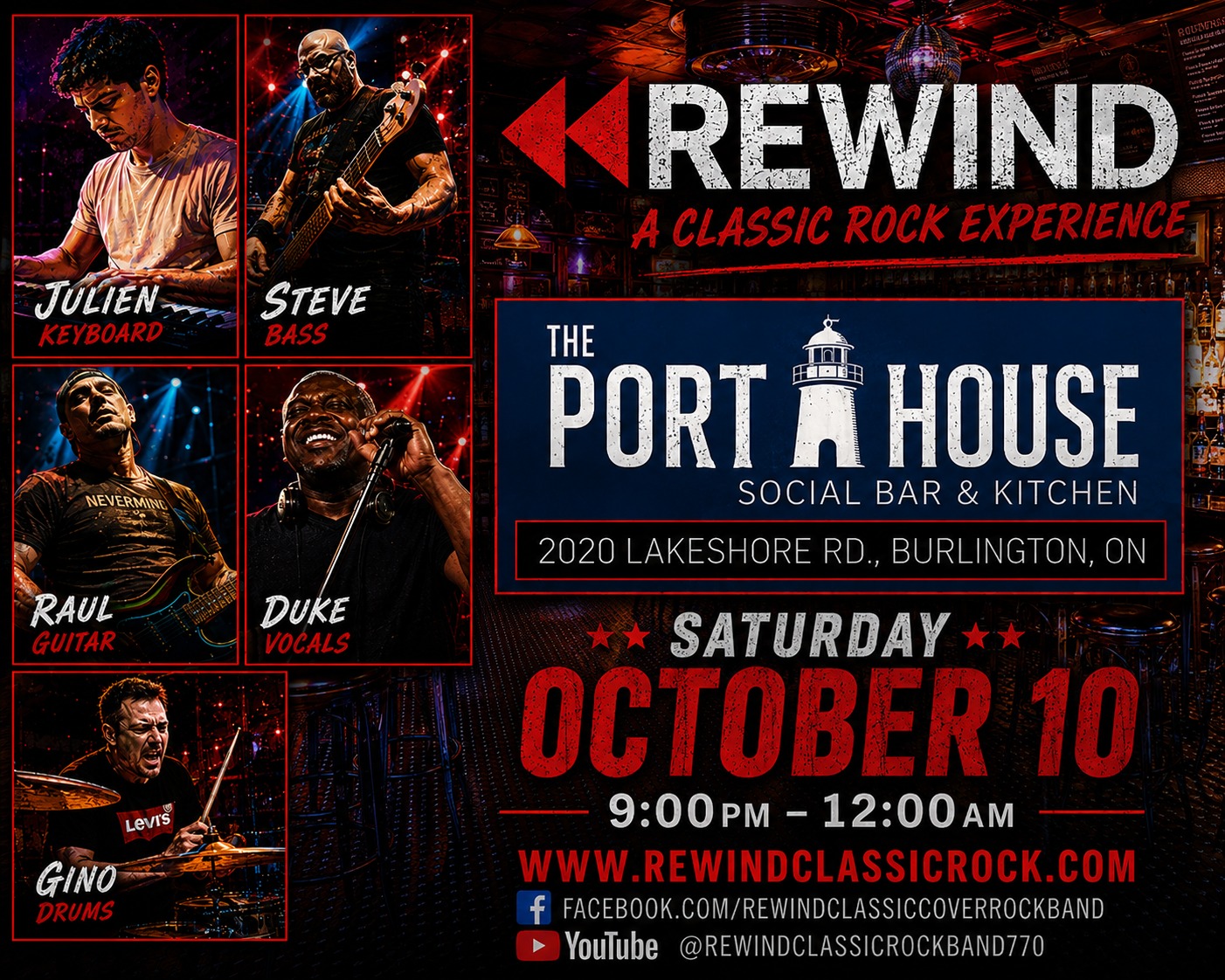 REWIND at Port House in Burlington