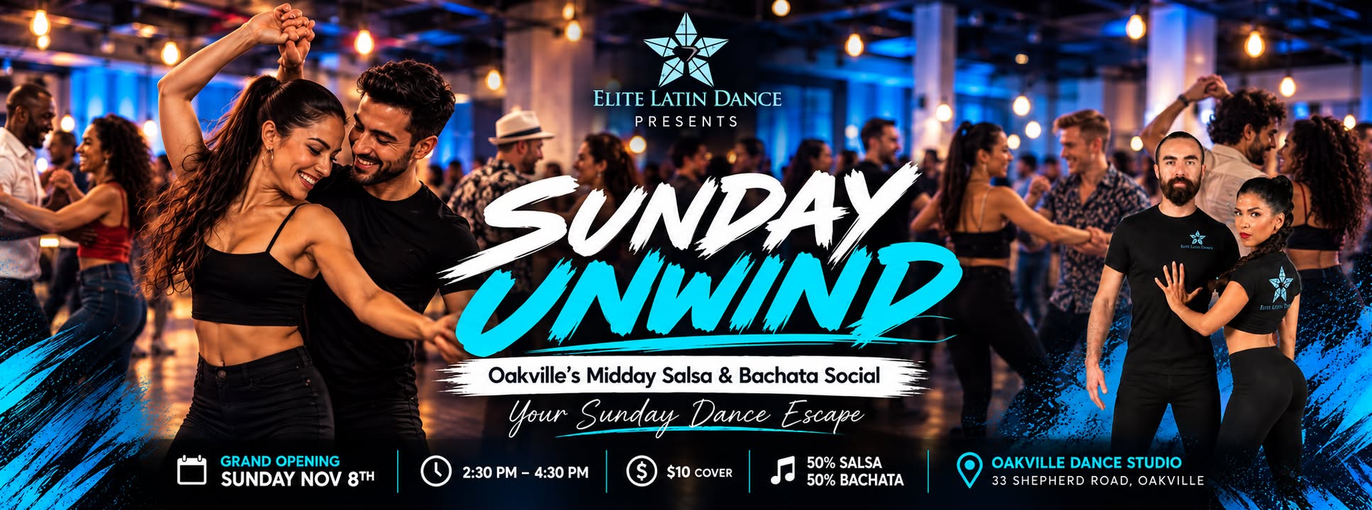 Sunday Unwind - Oakville's Midday Salsa & Bachata Social