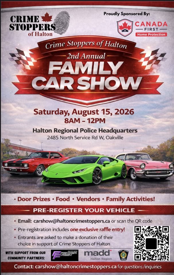 Crime Stoppers Halton Family Car Show