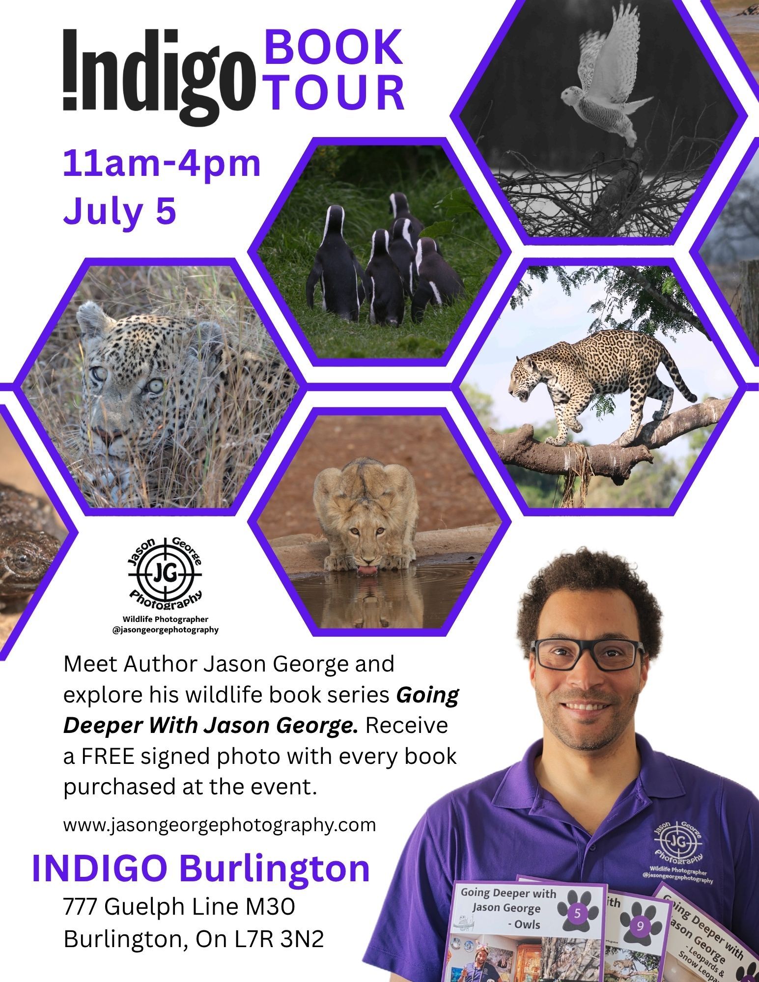 Indigo Burlington Book Tour