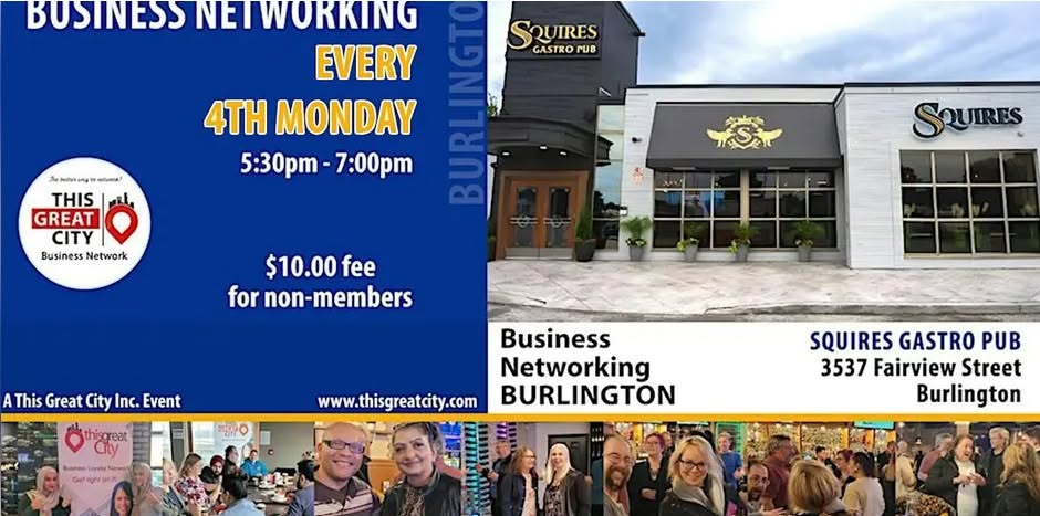 YOUR INVITED !!! Monthly Simply Networking Burlington Event