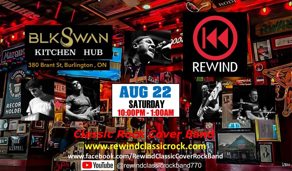 REWIND at the Blk Swan in Downtown Burlington