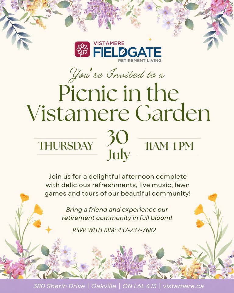 Picnic in the Vistamere Garden