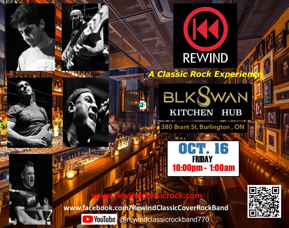 REWIND at the Black Swan Kitchen Hub Downtown Burlington