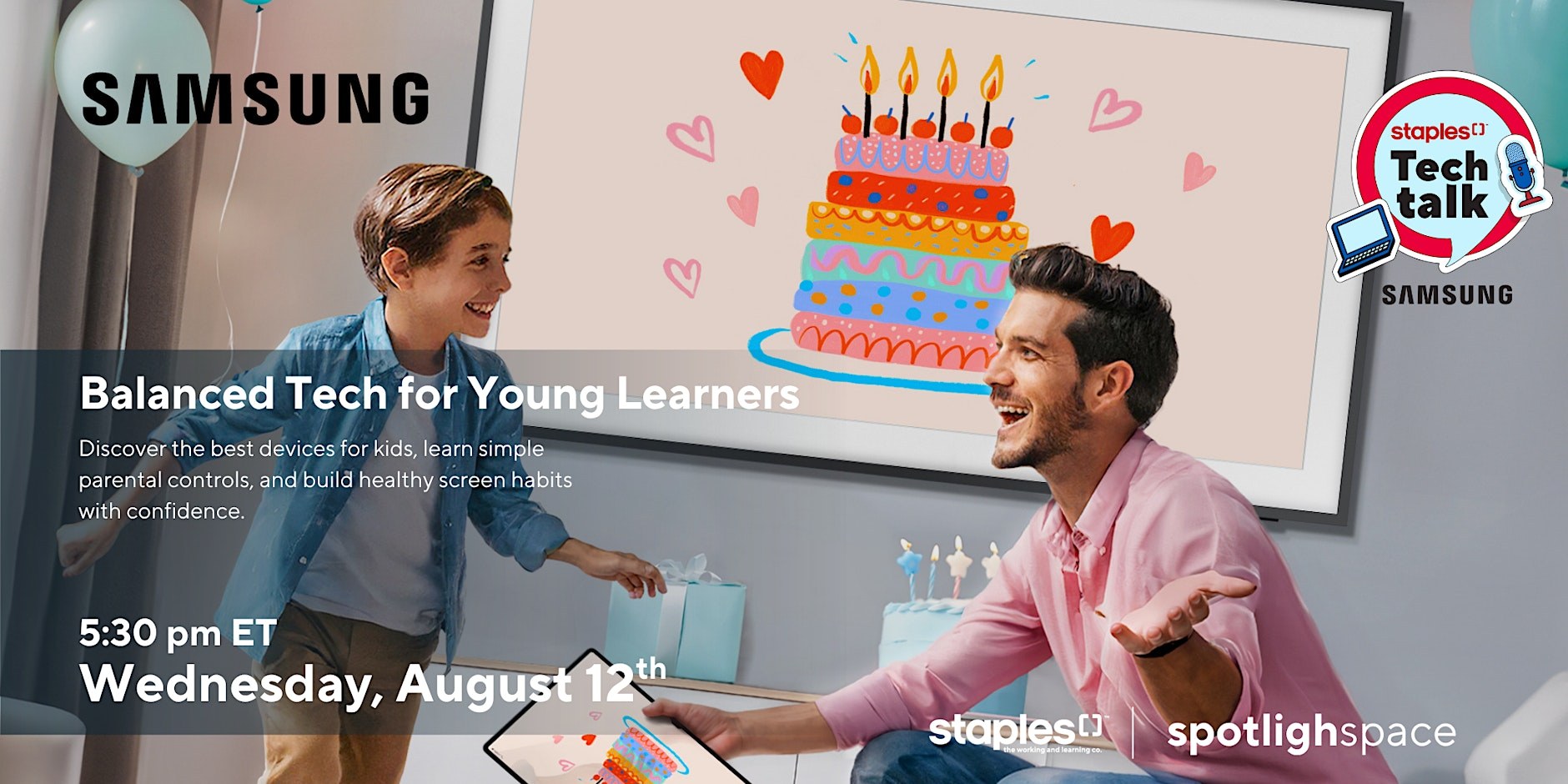 Tech Talks at Staples | Balanced Tech for Young Learners