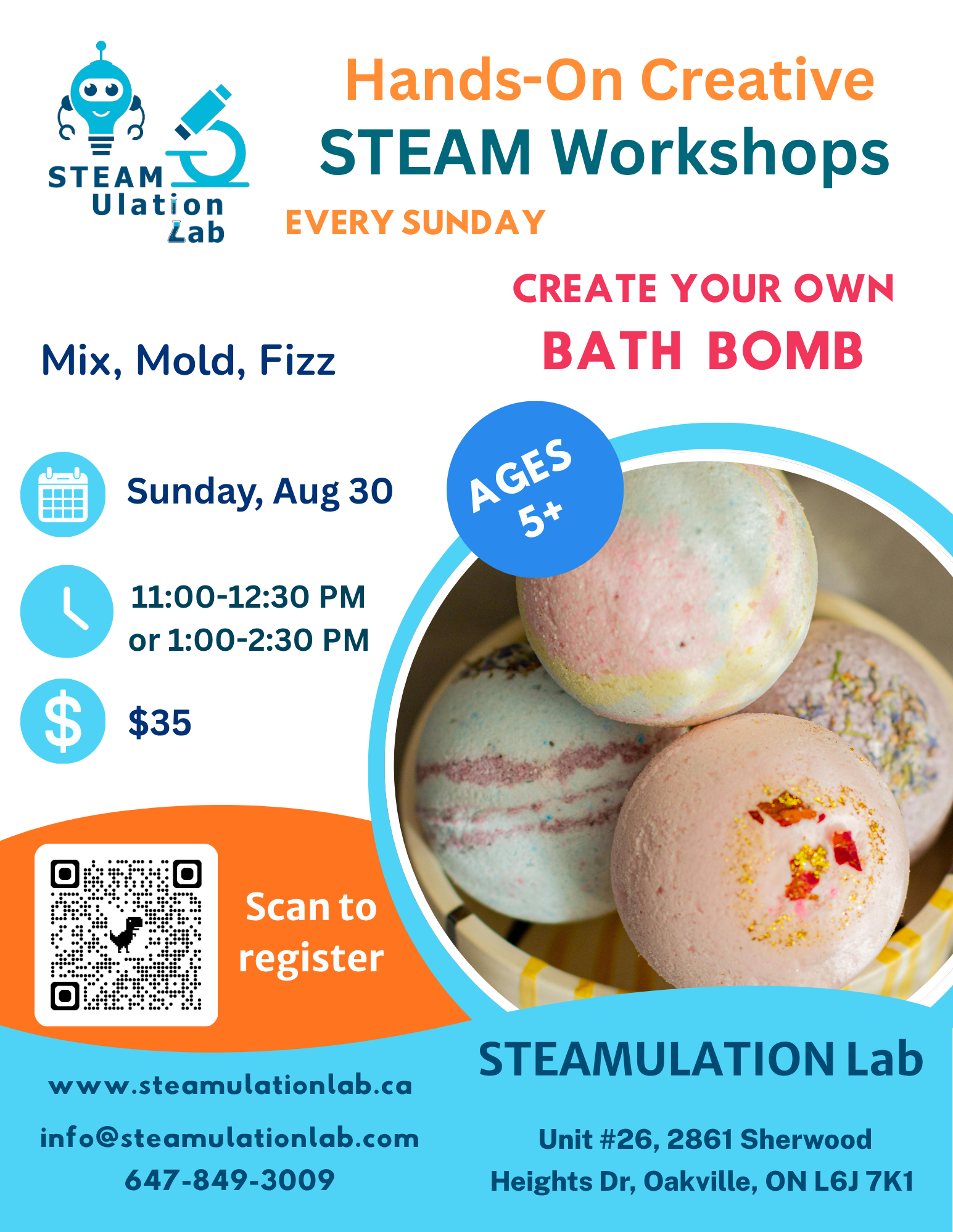 "Bath Bomb" Workshop – Aug 30