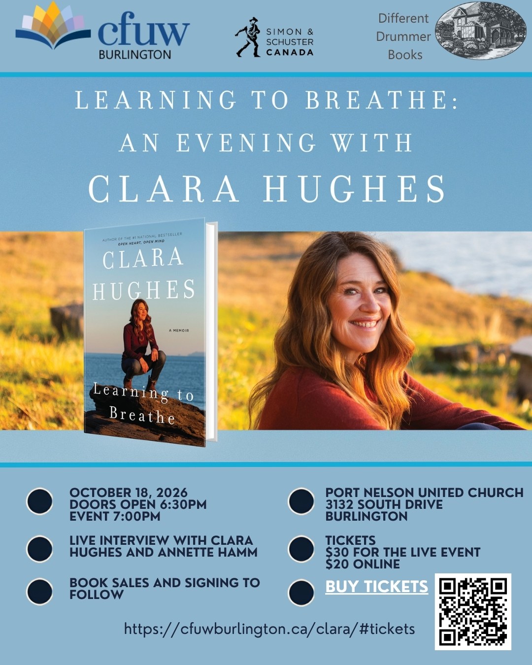 An Evening With Clara Hughes - Book Launch and Author Event