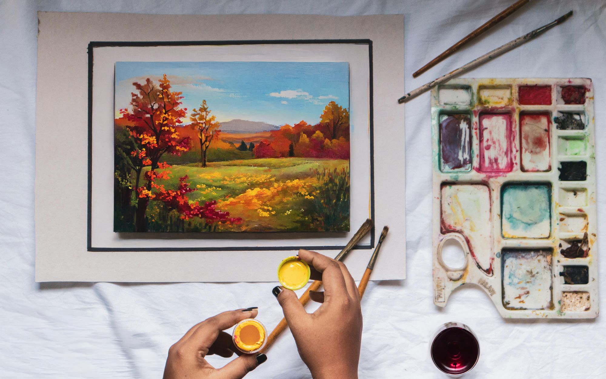 Fall Landscape Paint and Sip