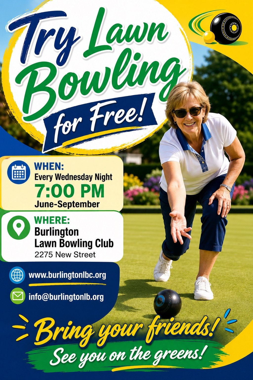 Burlington Lawn Bowling Club Free Instructional Wednesdays