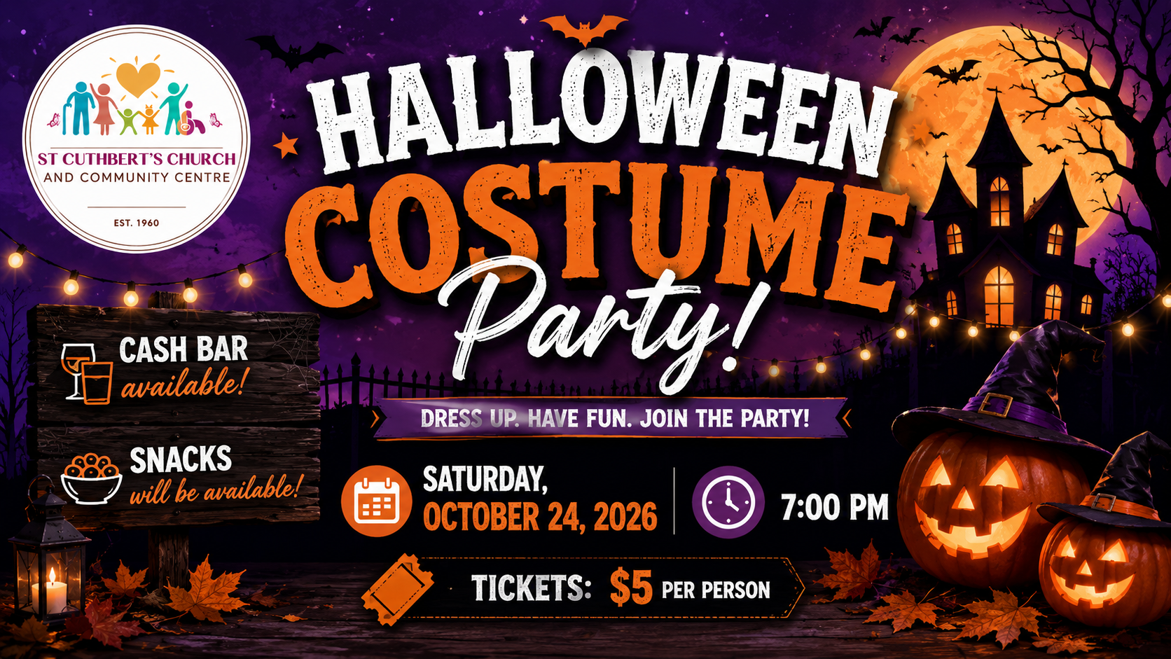 🎃 Get ready for a night of spooky fun at St. Cuthbert’s! 👻
