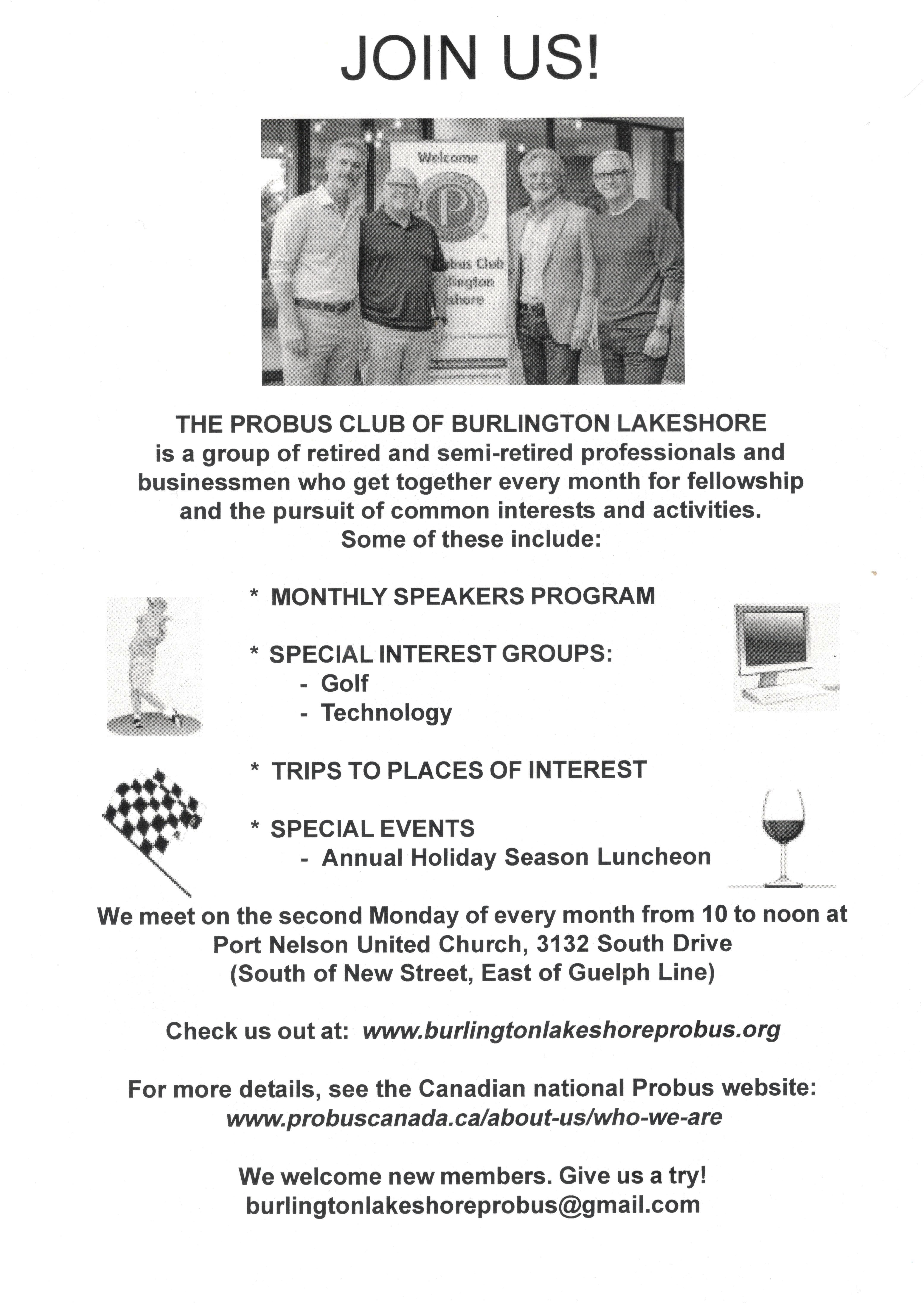 Probus Club of Burlington Lakeshore