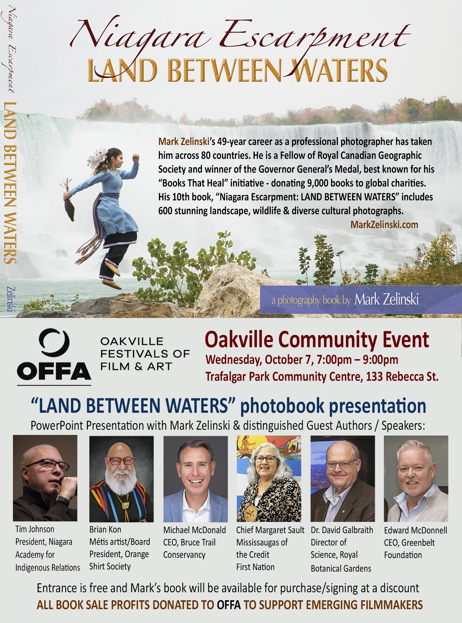 OAKVILLE FESTIVALS OF FILM & ART "LAND BETWEEN WATERS” w Chief Margaret Sault