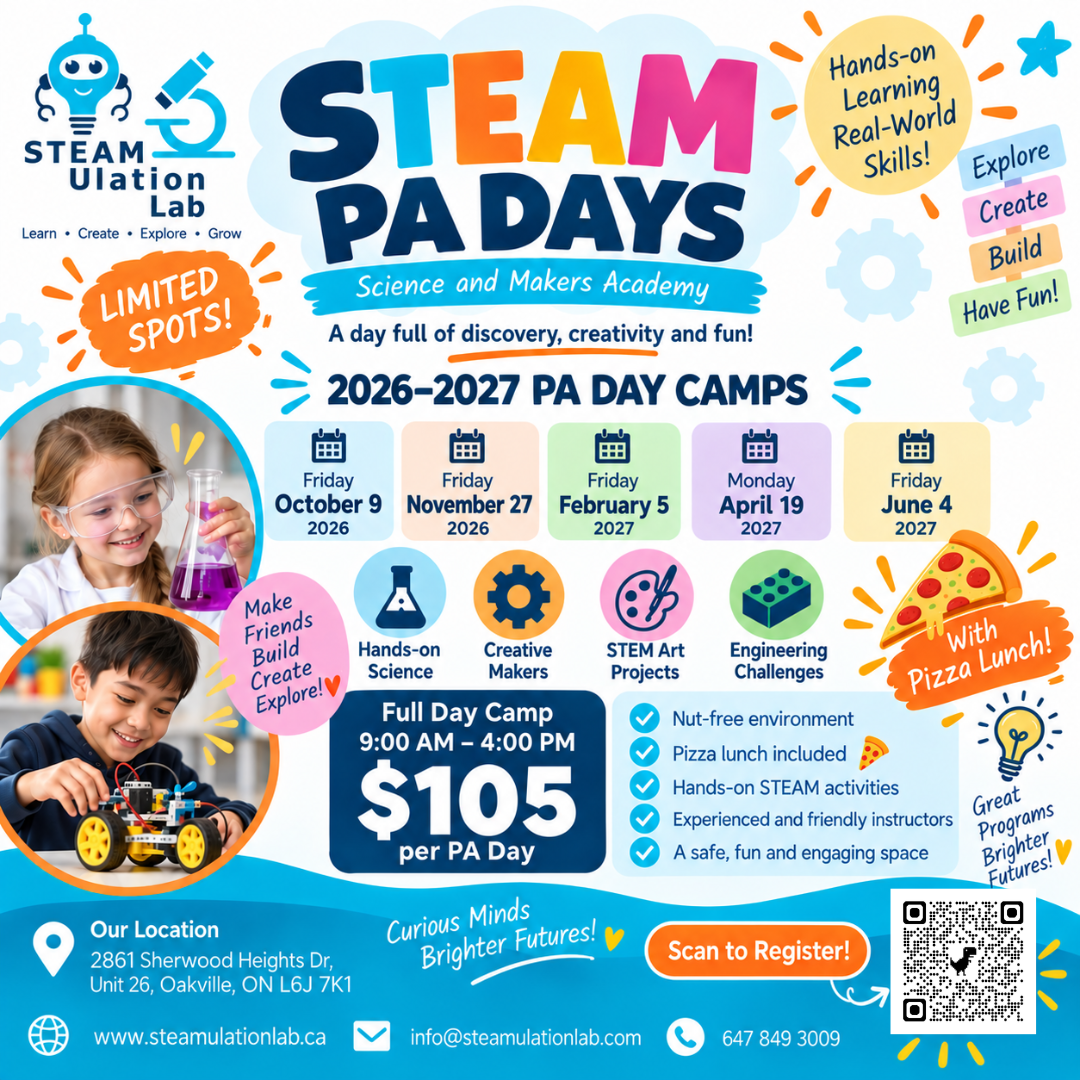 STEAM PA Day Camps – 2026/2027