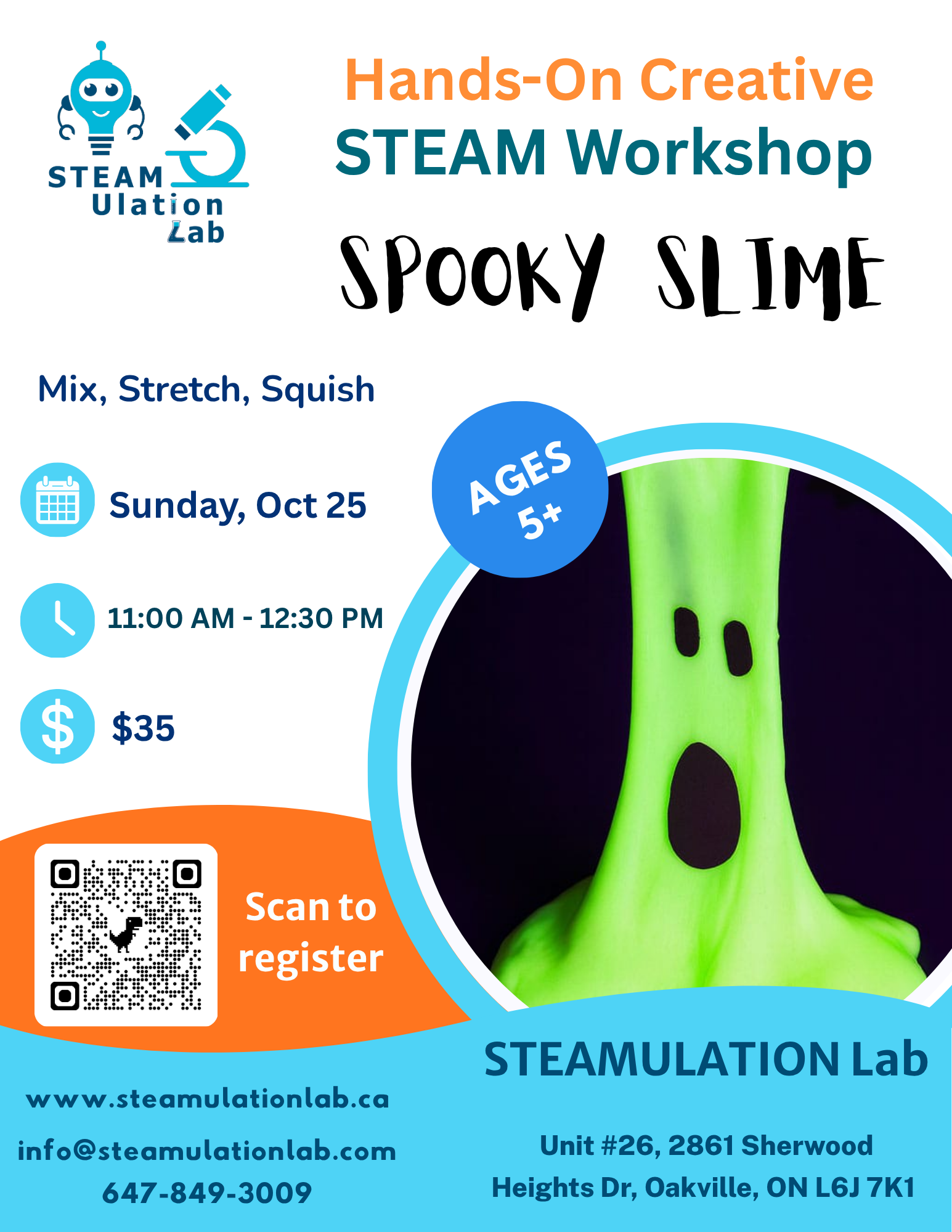 "Spooky Slime" Workshop – October 25