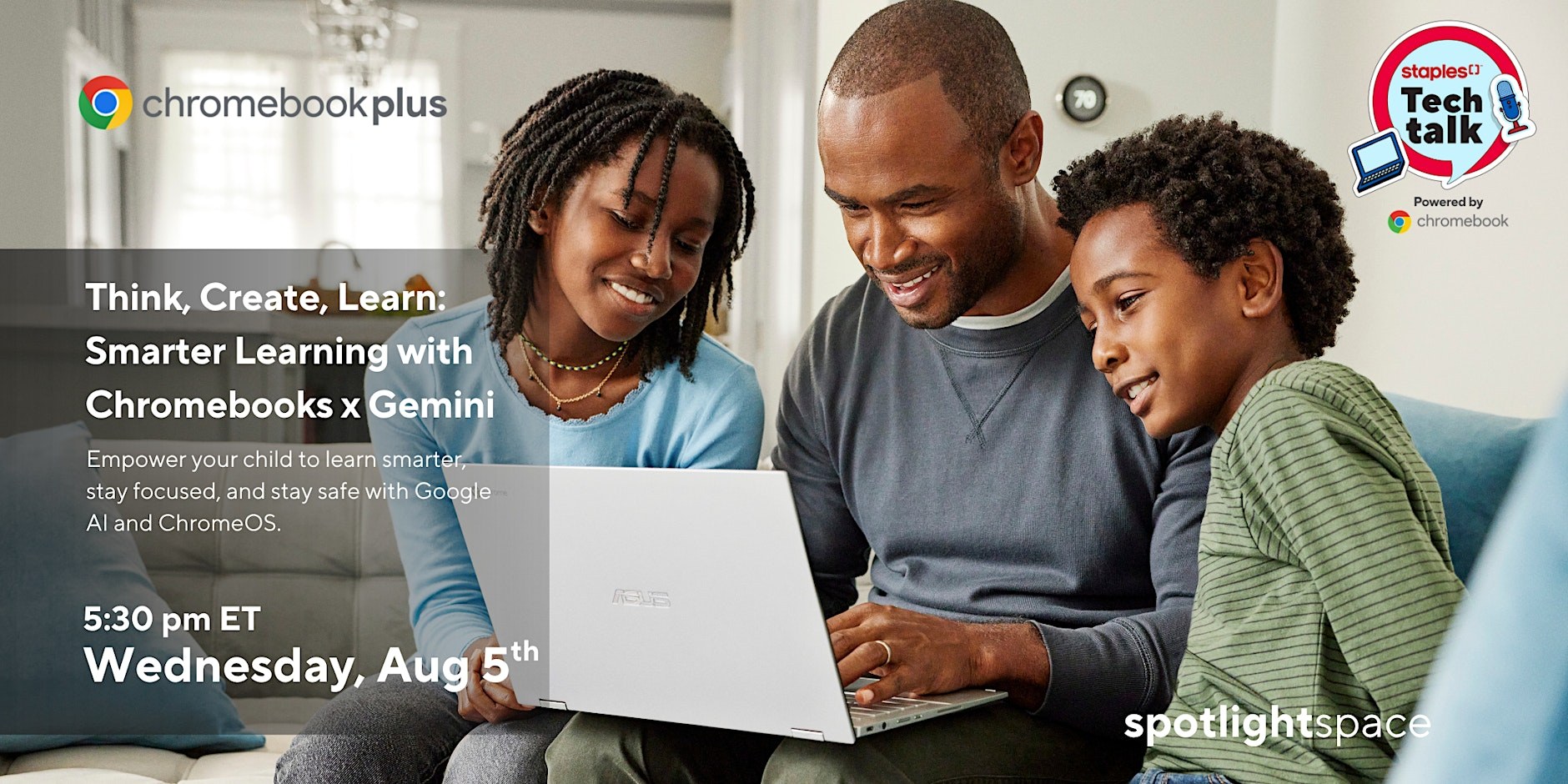 Tech Talks at Staples | Think, Create, Learn: Chromebooks x Gemini